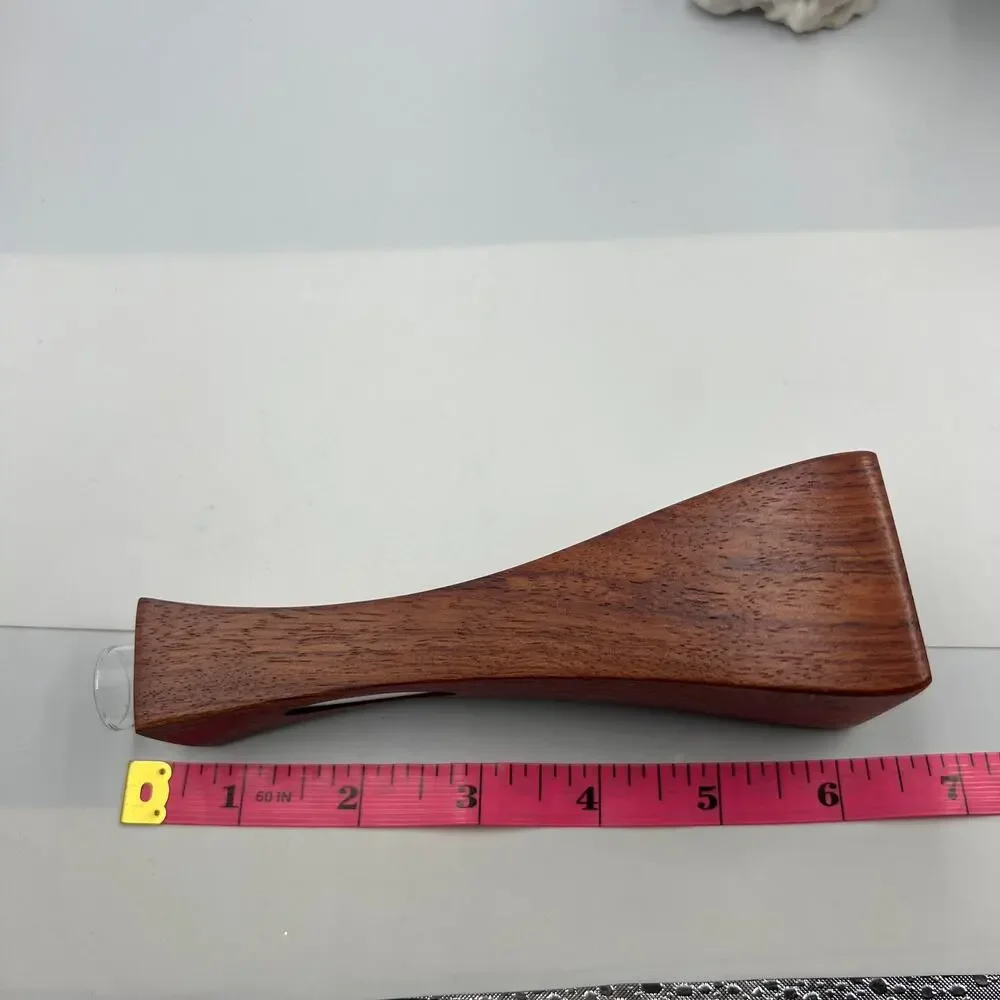 Vintage MCM Wood Test Tube Vial Bud Vase Propagation Macacauba Walnut‎ Mini - Picture 5 of 9